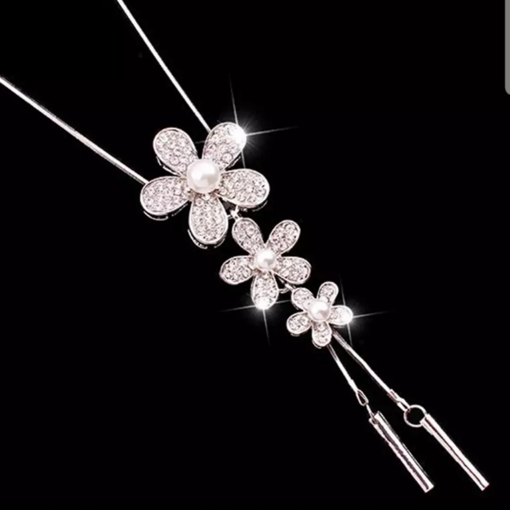 🌺🌸NEW 🌸 LONG NECKLACE WITH FLOWERS